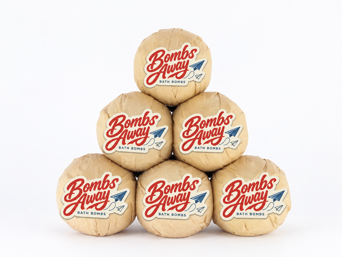 Six Multi-Color Bath Bombs | Army Men