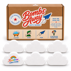 Six Rainbow Cloud Bath Bombs