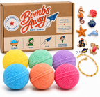 Six Multi-Color Bath Bombs | Sea-LIfe Charm Bracelet Surprise