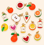 Bath Bomb Pack | Pink w/ Fruit Charm Set