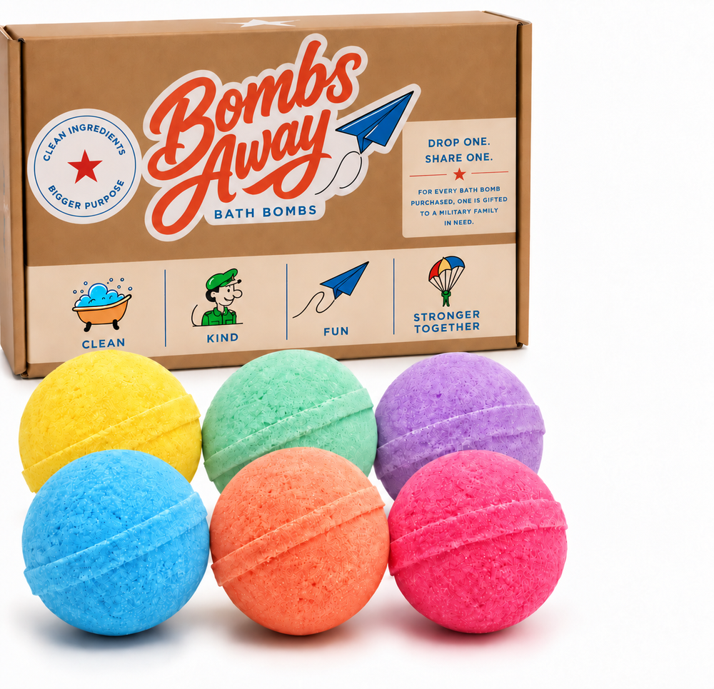 Six Multi-Color Bath Bombs
